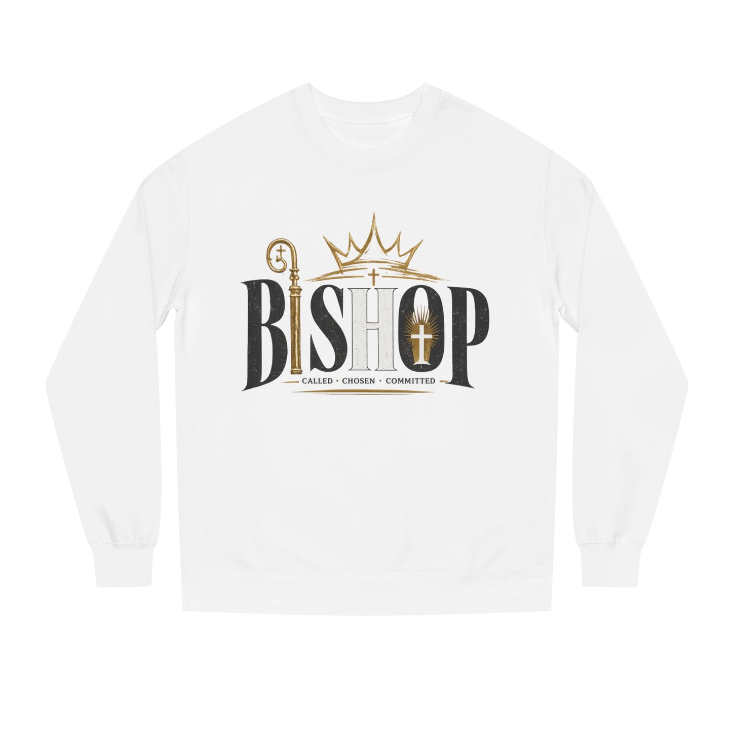 Bishop Crewneck Sweatshirt — Crown & Crosier Church Apparel