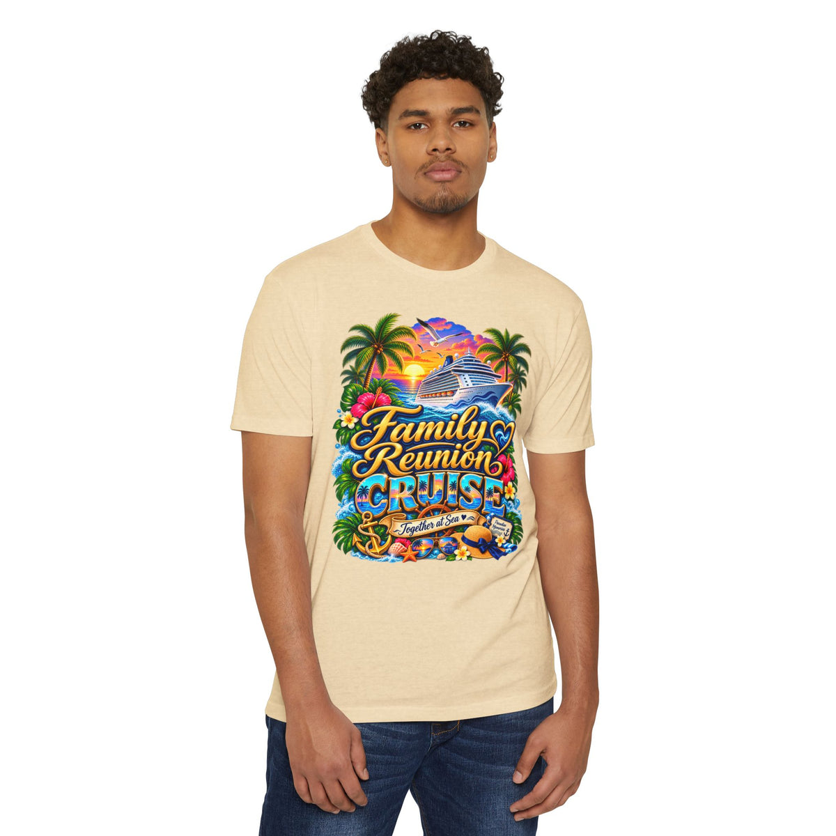 Family Reunion Cruise T-Shirt — Tropical Cruise Crew Tee