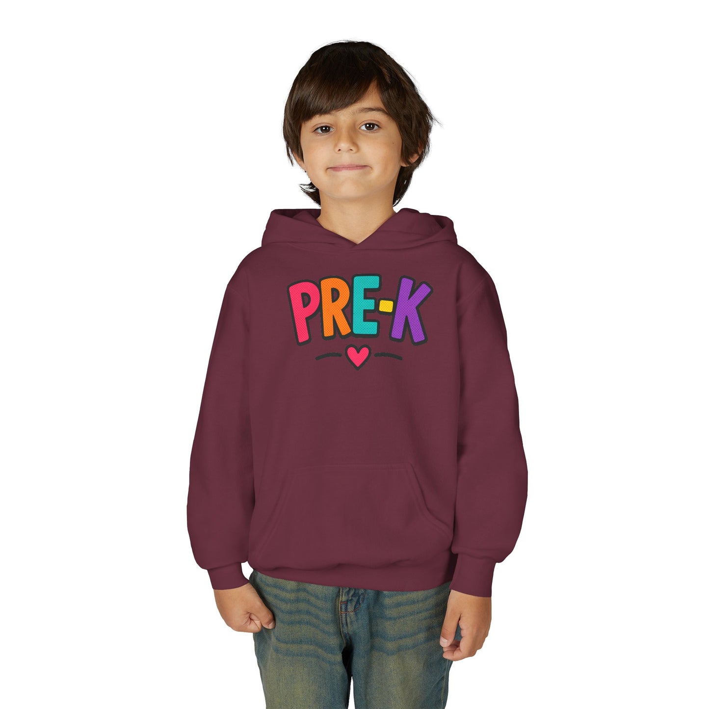 Pre-K Kids Hoodie — Colorful Cute Pre-K School Hooded Sweatshirt for Toddlers
