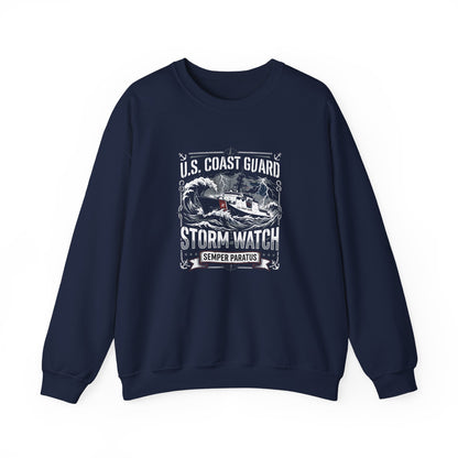 U.S. Coast Guard Storm Watch Semper Paratus  Sweatshirt