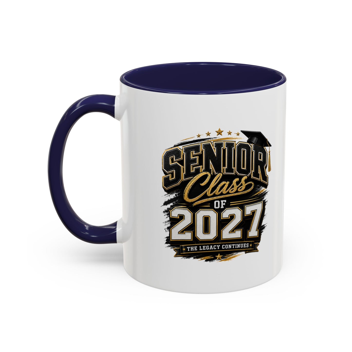 Senior Class of 2027 Accent Coffee Mug — Graduation Gift