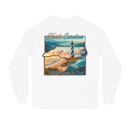 North Carolina Lighthouse Sweatshirt — From Mountains to Coast Scenic Crewneck
