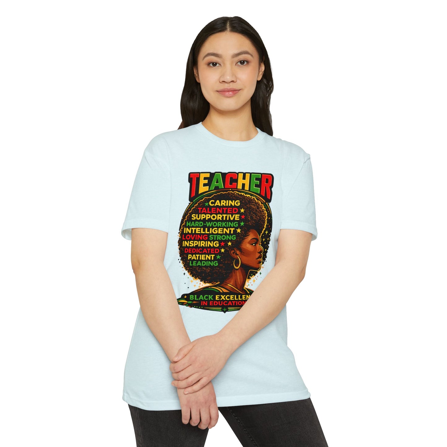 Teacher Black Excellence T-Shirt — Inspirational Afrocentric Educator Design