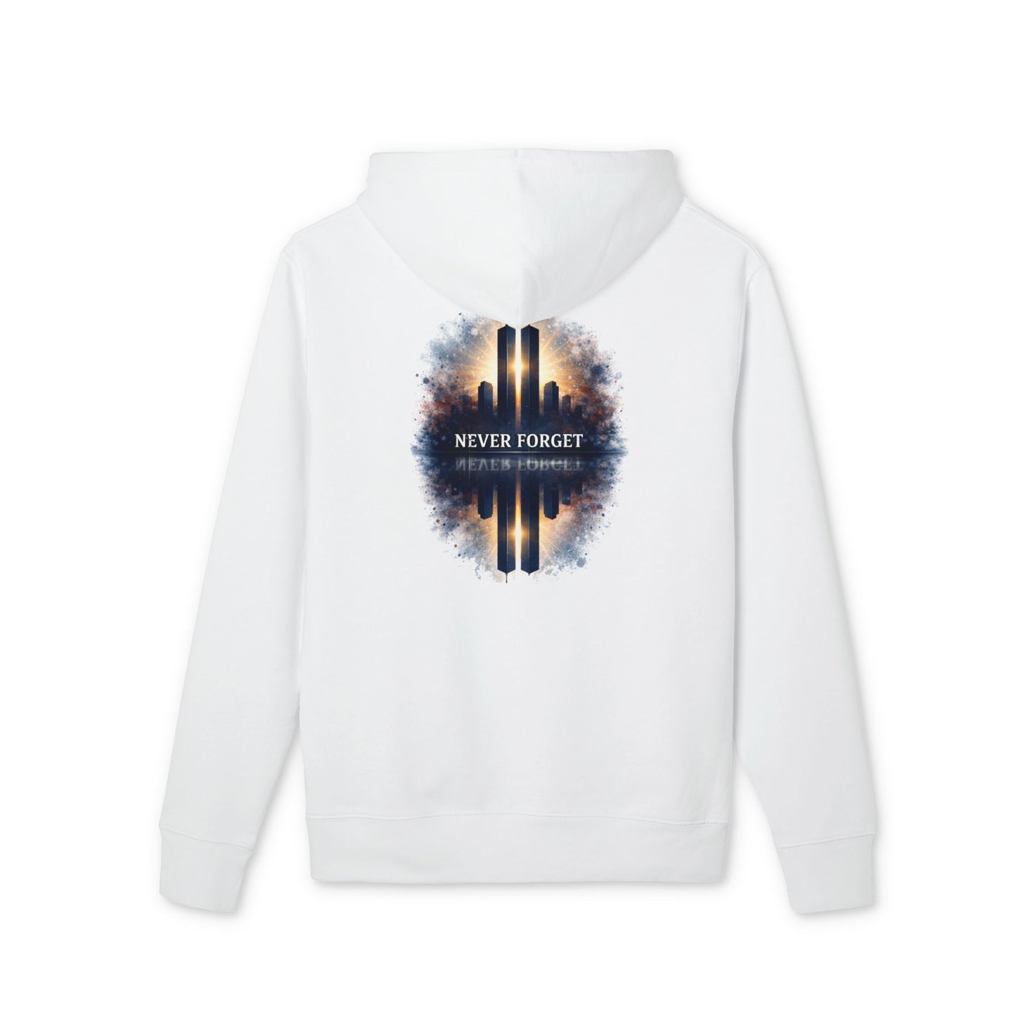 9/11 Memorial Hoodie – "Never Forget" Twin Towers Tribute Pullover