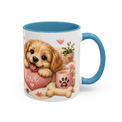Cute Dog Lover Coffee Mug — "Life is Better With a Dog" Accent Mug (11/15oz)