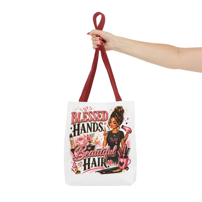 Blessed Hands Beautiful Hair Tote Bag — Hair Stylist Gift Tote