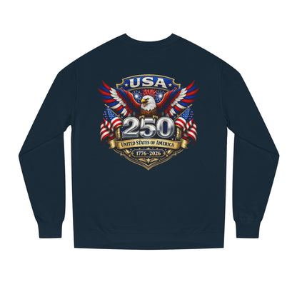 USA 250th Anniversary Sweatshirt — Patriotic Eagle 1776–2026 Crewneck