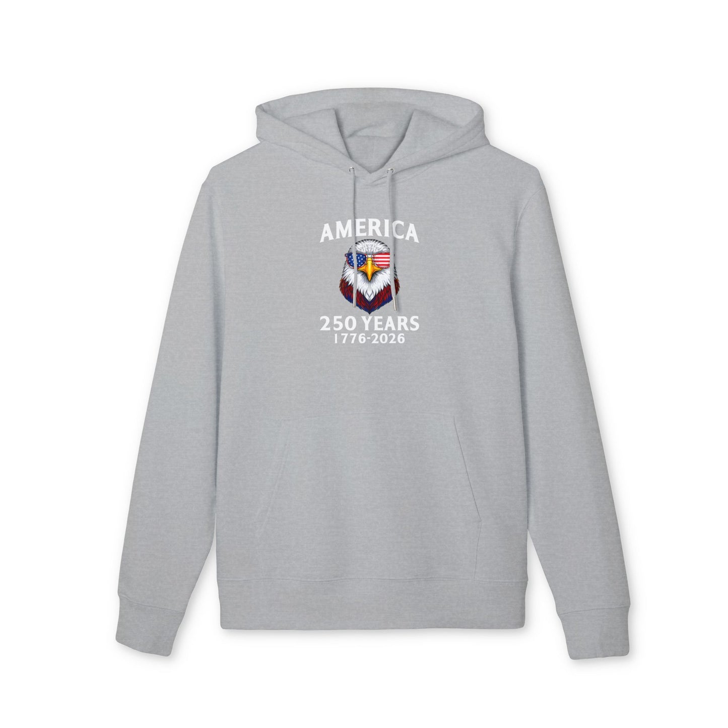 America 250 Years Hoodie — Patriotic Bald Eagle 1776–2026 Commemorative Sweatshirt
