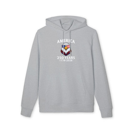 America 250 Years Hoodie — Patriotic Bald Eagle 1776–2026 Commemorative Sweatshirt