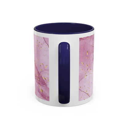 Mom Definition Accent Coffee Mug – Inspirational Pink Marble Mother’s Day Gift (11/15oz)