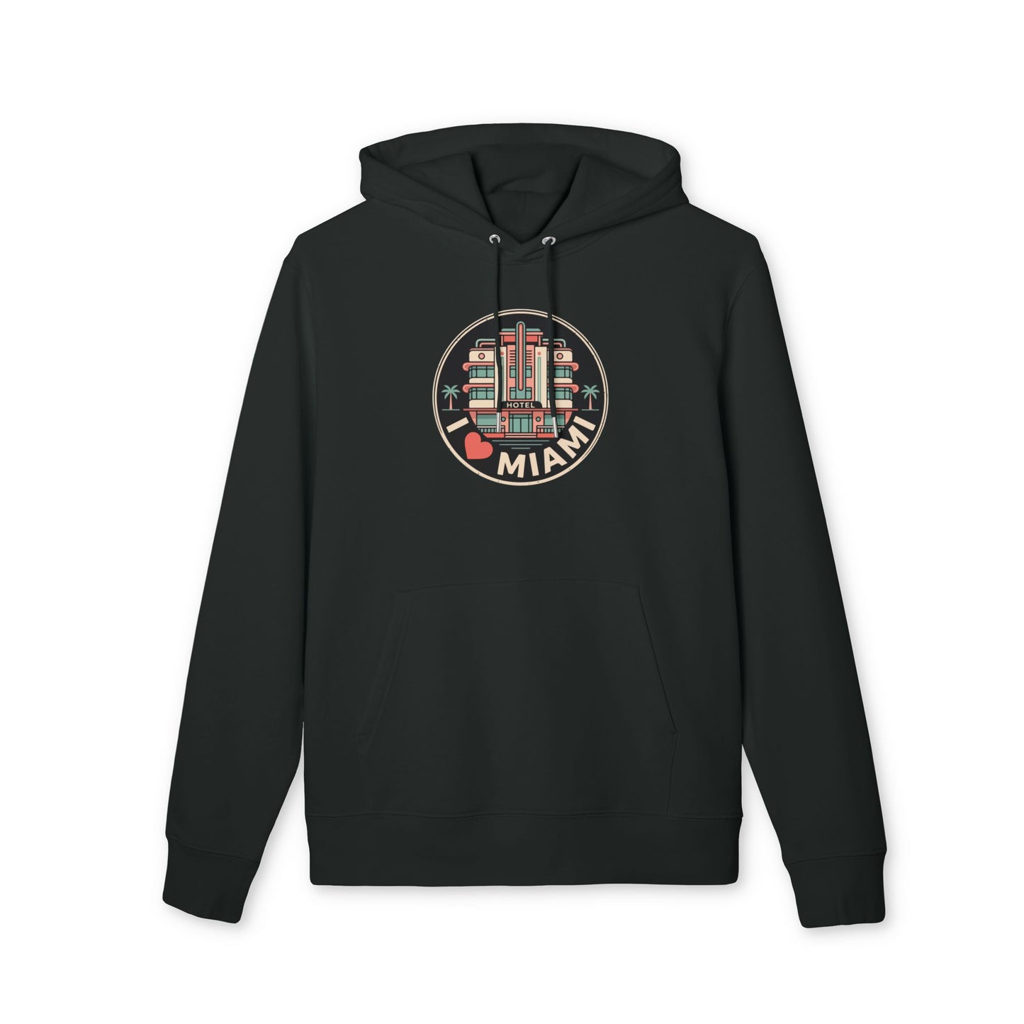 Miami Art Deco Hoodie — I  Miami Vintage Travel Sweatshirt