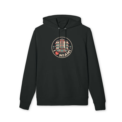 Miami Art Deco Hoodie — I  Miami Vintage Travel Sweatshirt