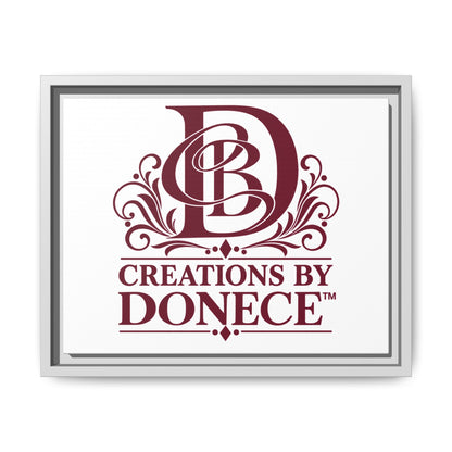 Framed Matte Canvas — Creations By Donece Logo Wall Art