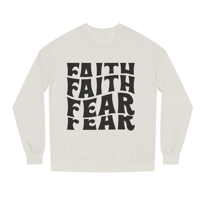 Faith Over Fear Crewneck Sweatshirt — Retro Graphic Faith Tee