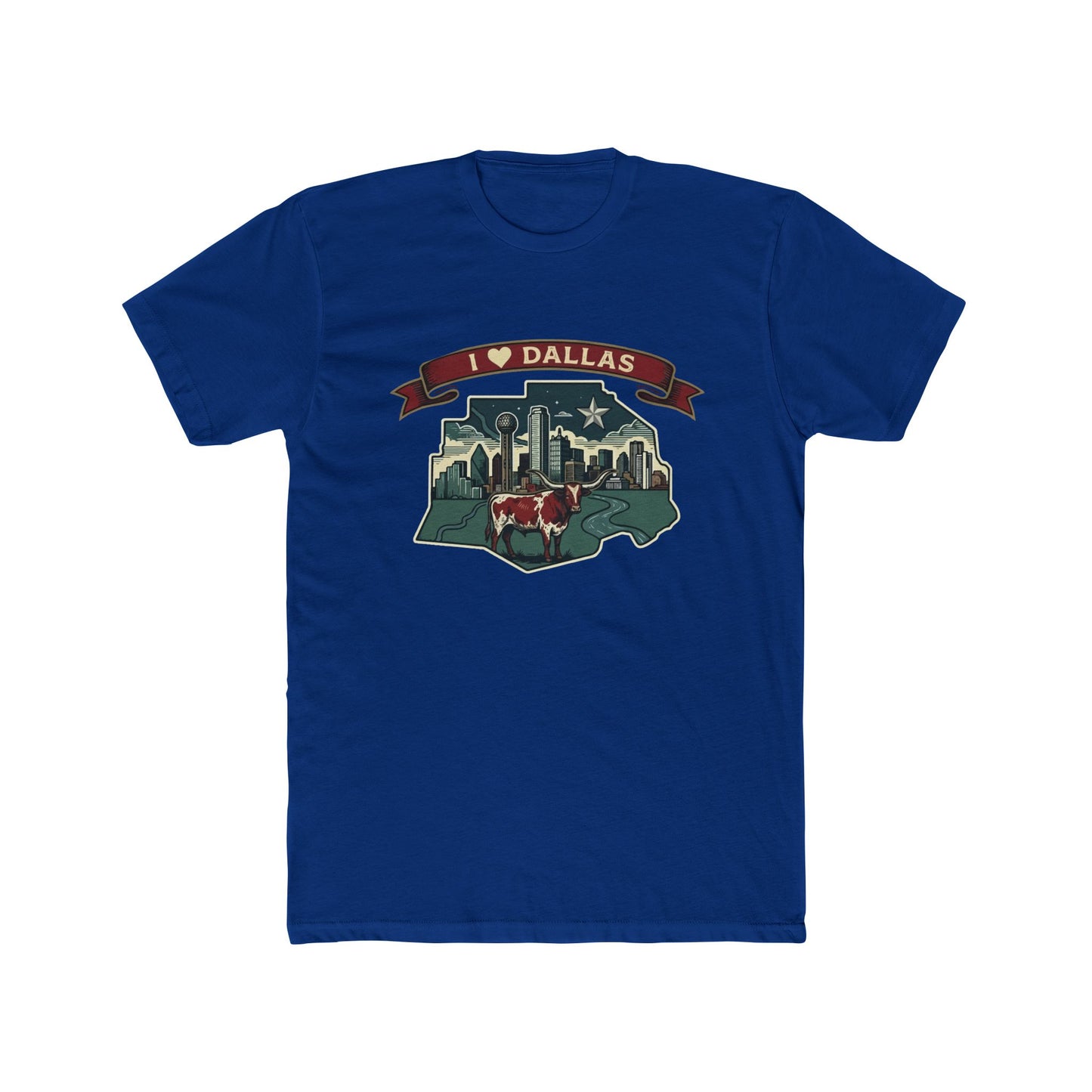 I Heart Dallas Tee — Vintage Dallas Skyline T-Shirt