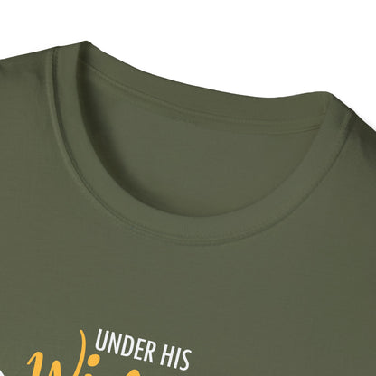 Under His Wings You Will -find Refuge Psalm 91:4 T-Shirt