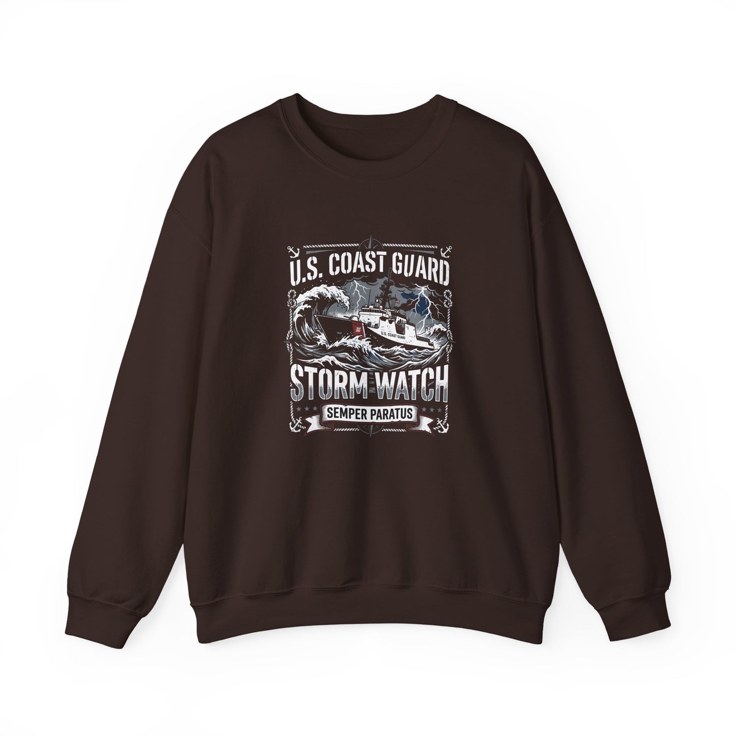 U.S. Coast Guard Storm Watch Semper Paratus  Sweatshirt