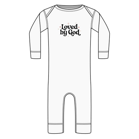 Loved by God Infant Long-Sleeve Bodysuit - Cozy Christian Baby One-Piece