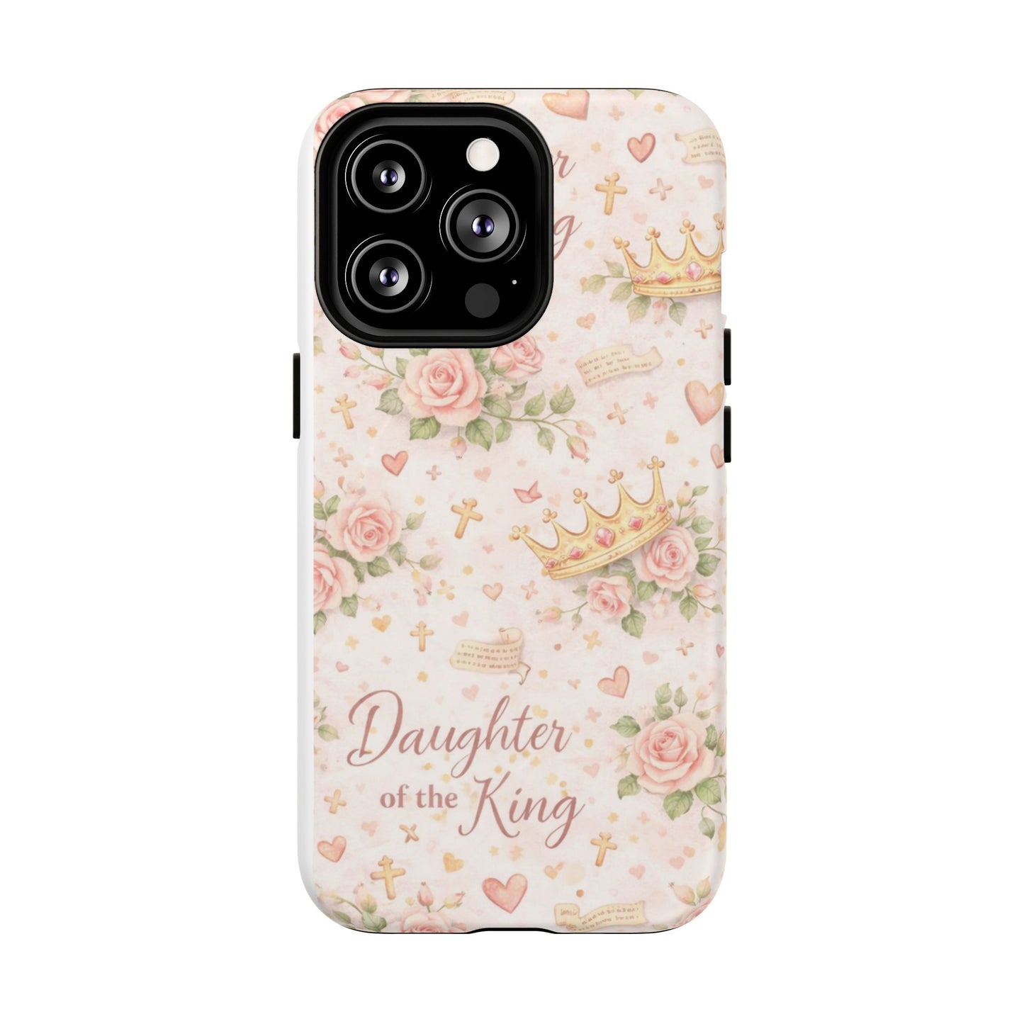 Daughter of the King Floral Phone Case — Tough Magnetic Protective Cover