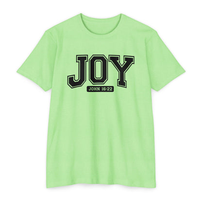 Joy T-Shirt – Christian Scripture John 16:22 College-Style Tee