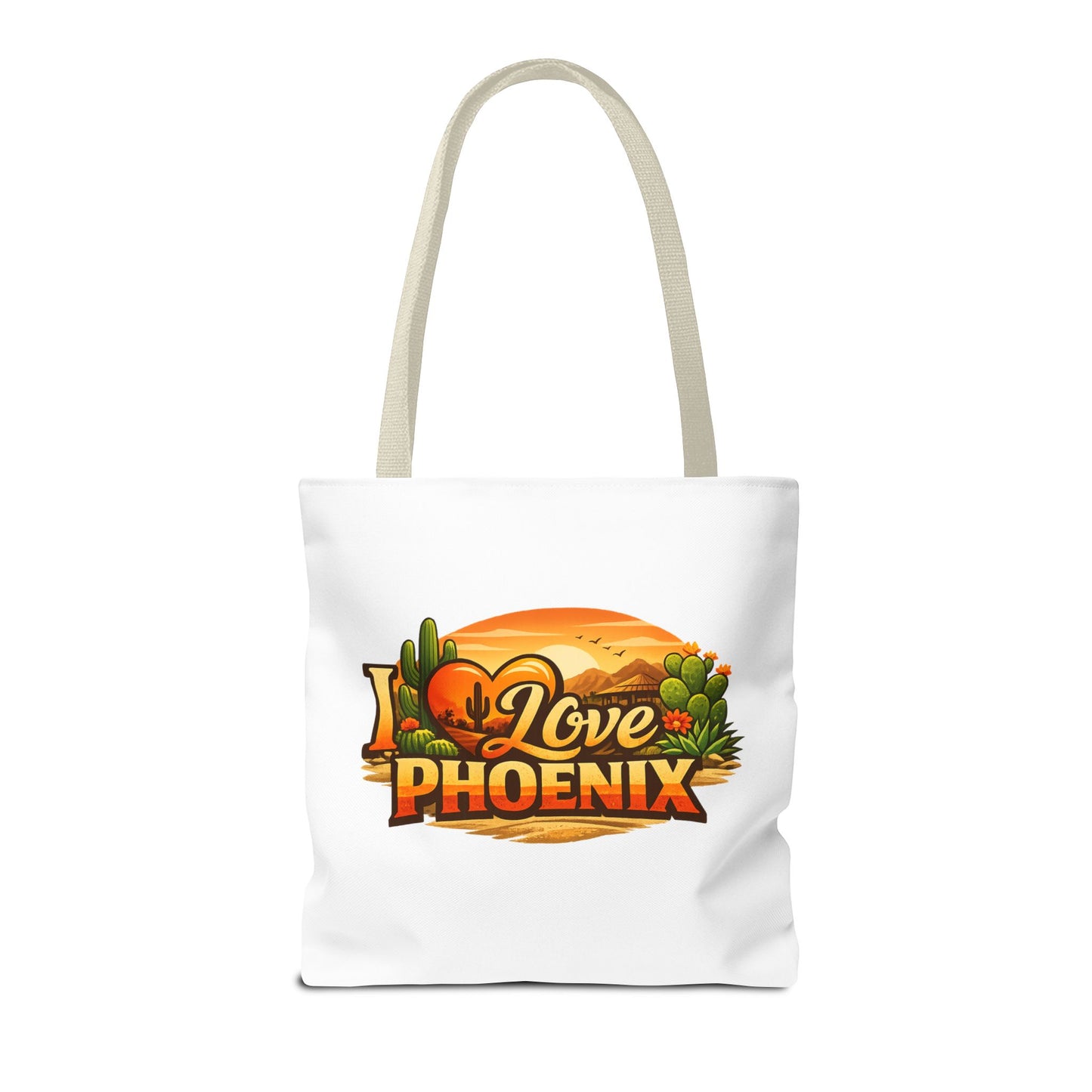 I Love Phoenix Tote Bag – Desert Sunset Illustration