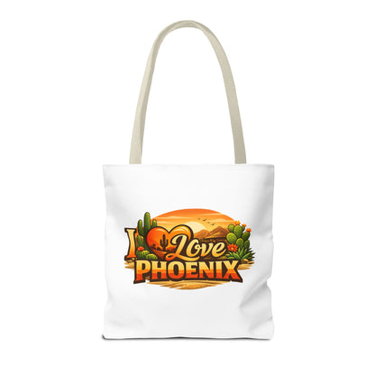 I Love Phoenix Tote Bag – Desert Sunset Illustration