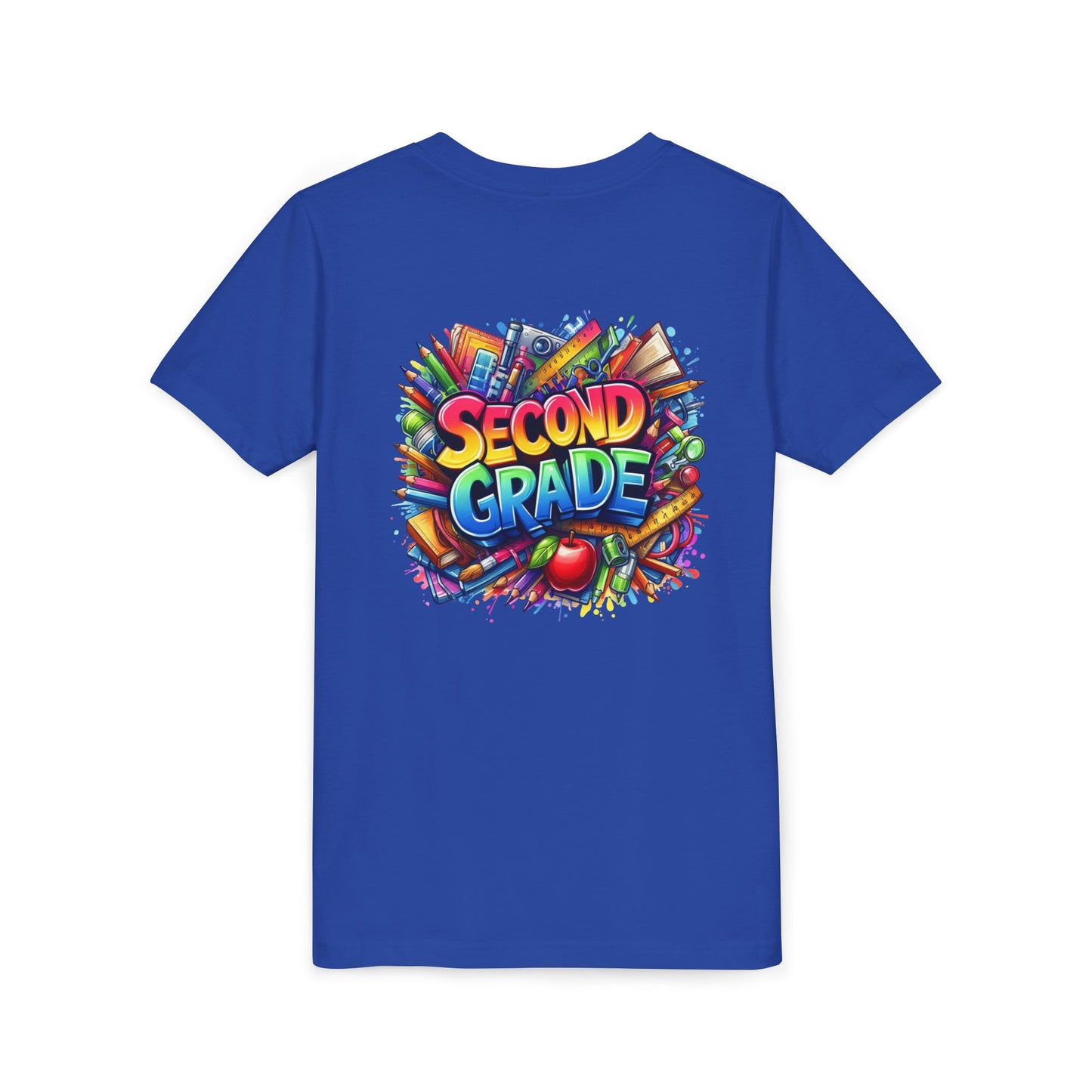 Second Grade Youth Tee — Colorful Back-to-School Kids T-Shirt