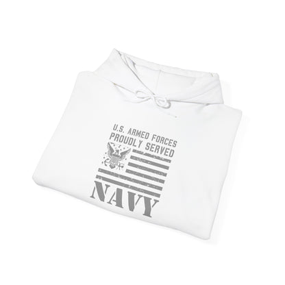 U.S. Armed Forces Proudly Served Navy  Hoodie