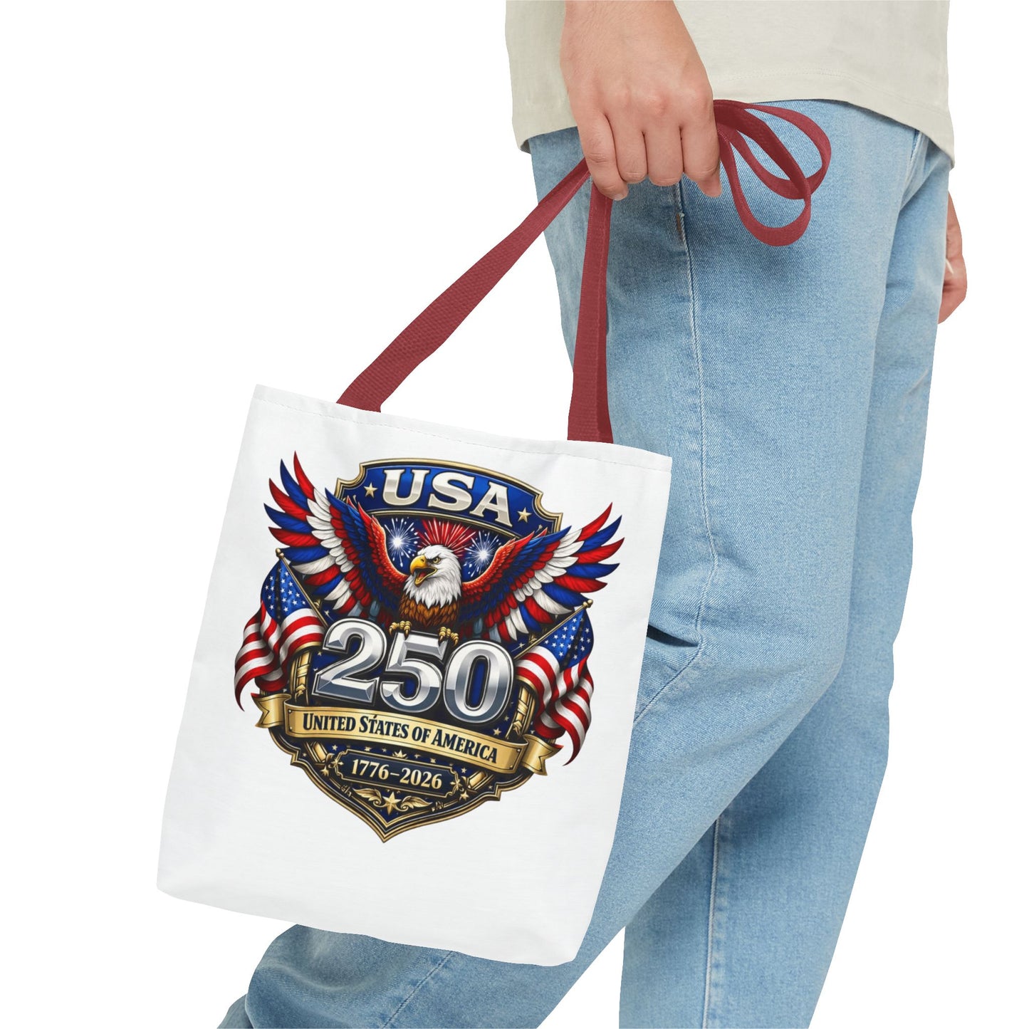 USA 250th Anniversary Eagle Tote Bag — Patriotic 1776–2026 Celebration Tote