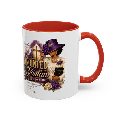 Anointed Woman Coffee Mug — Faithful, Called to Serve Accent Mug (11/15oz)