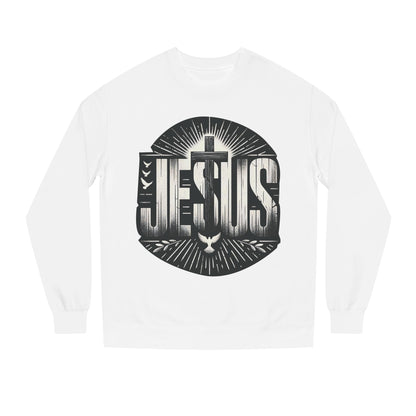 Jesus Graphic Sweatshirt — Vintage Cross & Dove Christian Crewneck