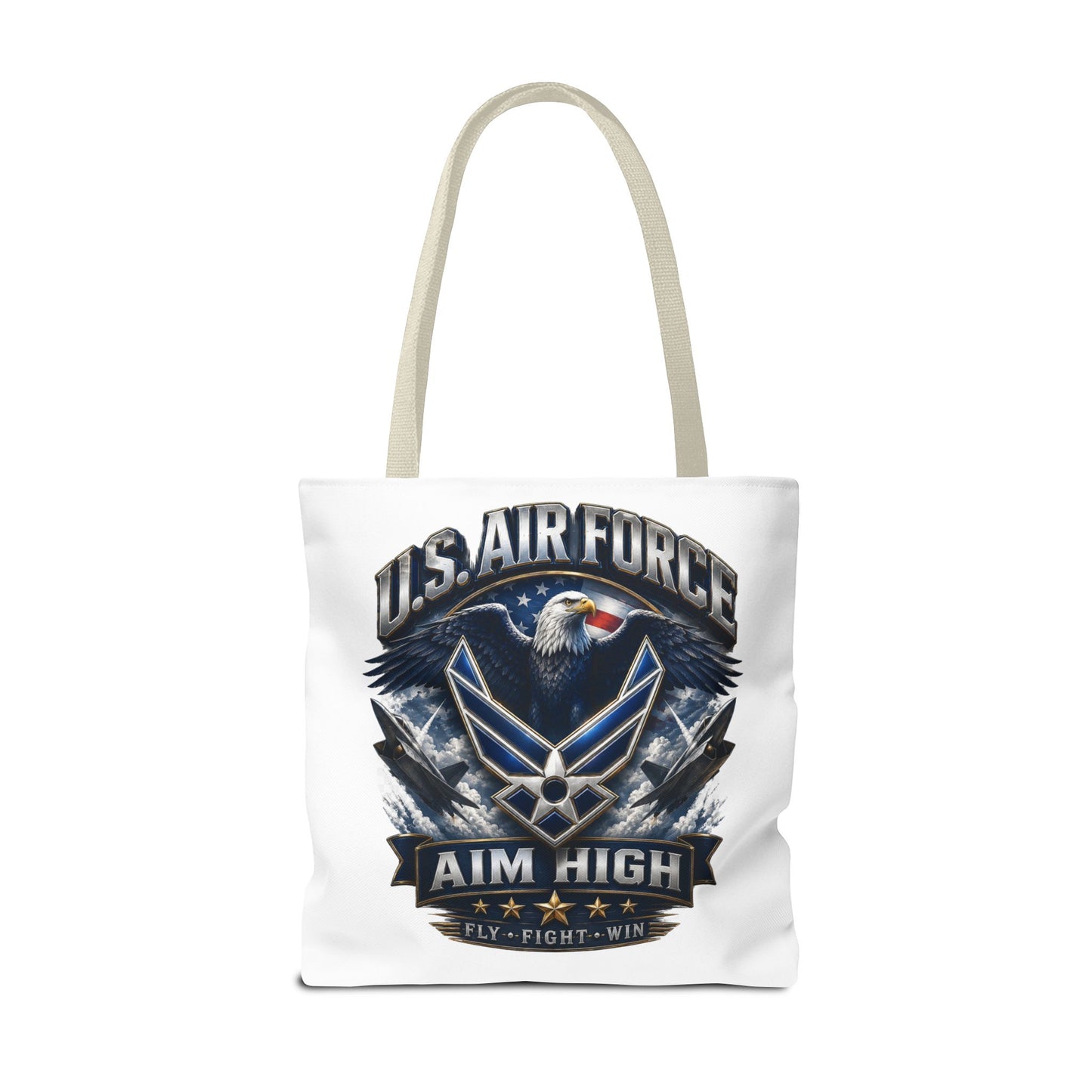 U.S. Air Force Aim High Tote Bag — Patriotic Eagle Military Tote