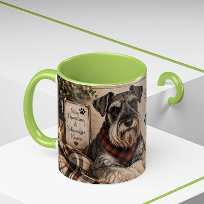 Standard Schnauzer Accent Coffee Mug — "Home Is Where My Standard Schnauzer Is"