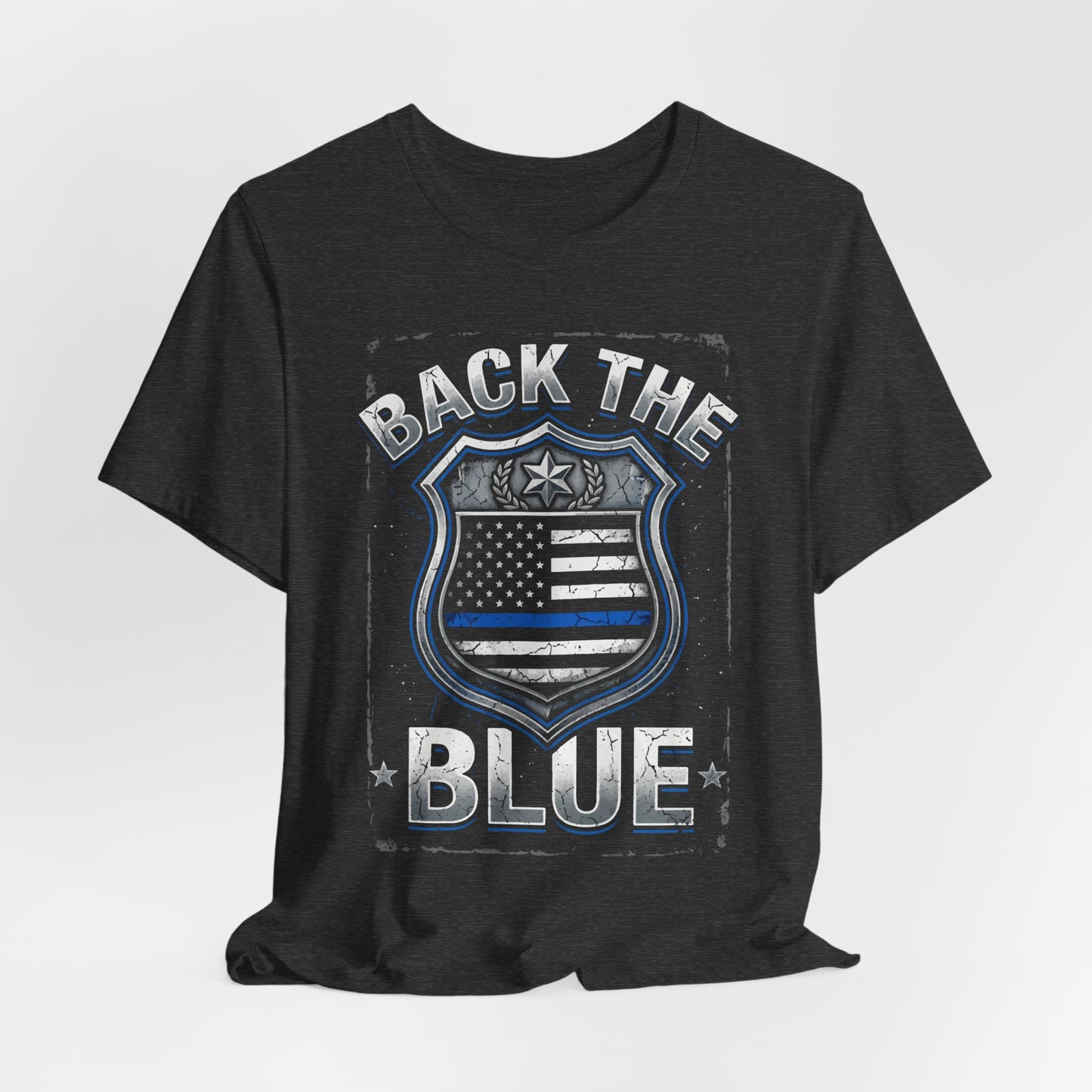 Back The Blue T-Shirt — Police Support Badge Tee