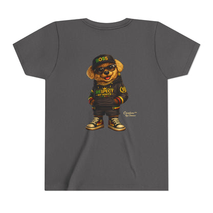 Kids Graphic Tee - 'Respect the Hustle' Teddy Bear Streetwear