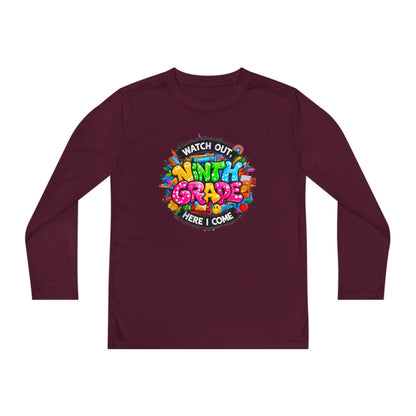 Ninth Grade Crewneck Long Sleeve — "Watch Out Ninth Grade Here I Come" Back-to-School Tee