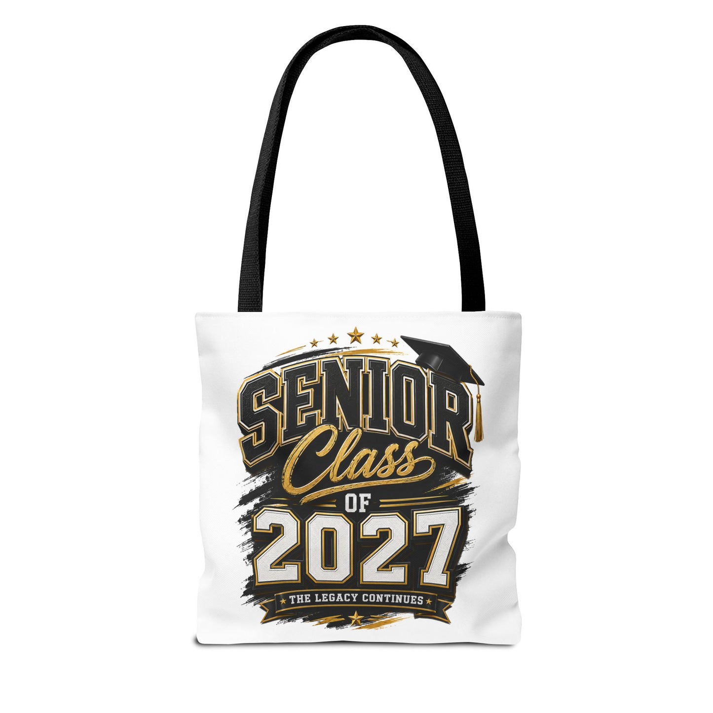 Senior Class of 2027 Tote Bag – Graduation Gift Tote with Cap Graphic