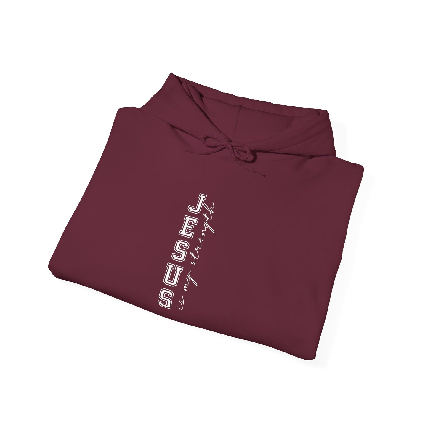 Jesus Vertical Script Hoodie