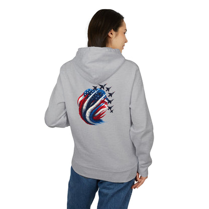 American Flag Jet Formation Hoodie — Patriotic Airshow Pullover
