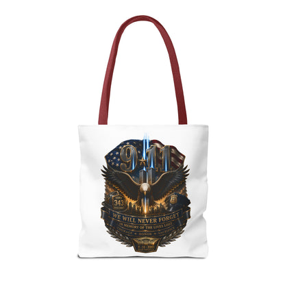 9/11 Memorial Eagle Tote Bag – Never Forget Tribute Tote