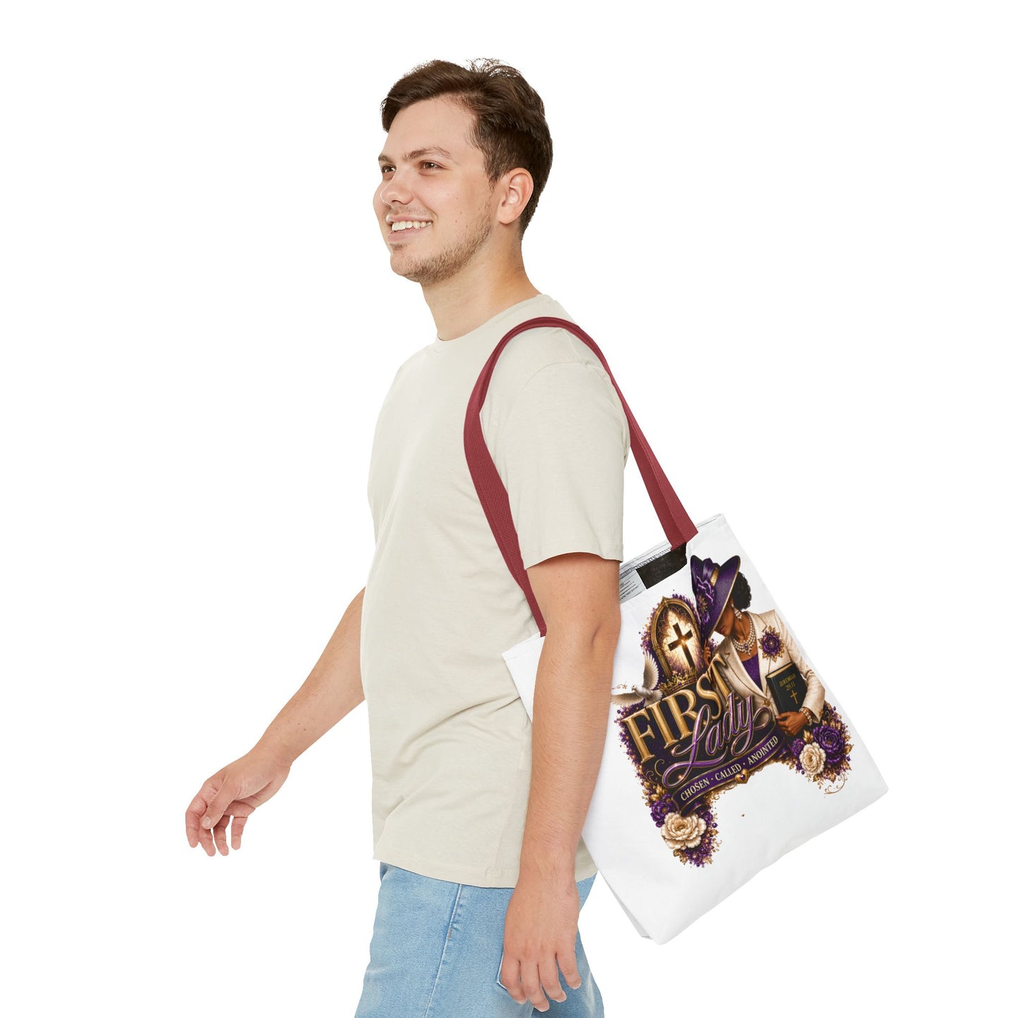First Lady Christian Tote Bag — Chosen, Called, Anointed Church Purse