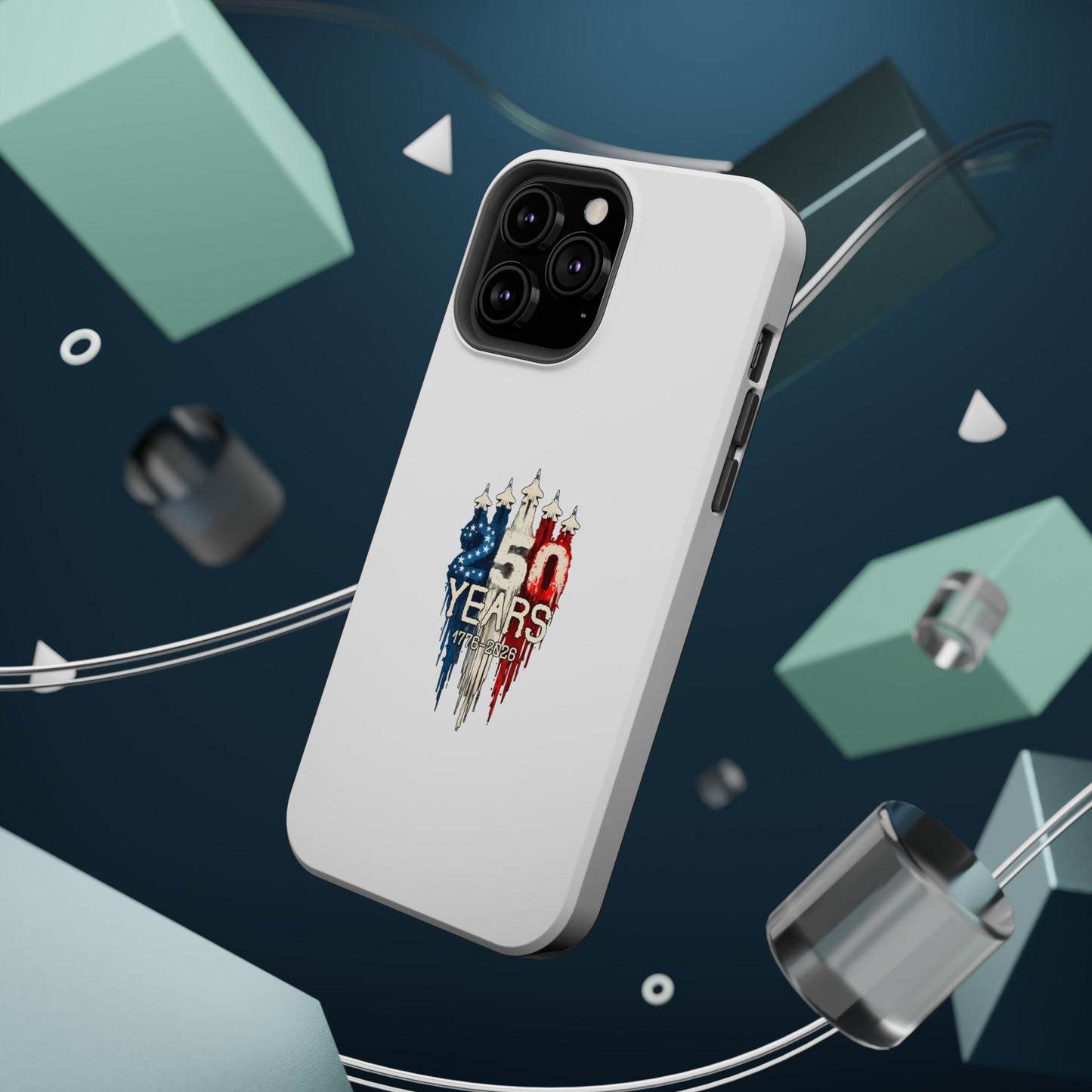 50 Years Patriotic iPhone Case — American Flag Anniversary Magnetic Impact-Resistant Case