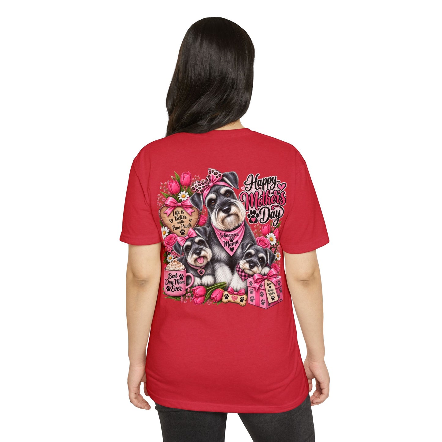 Mother's Day Schnauzer T-Shirt — Happy Mother's Day Dog Mom Tee
