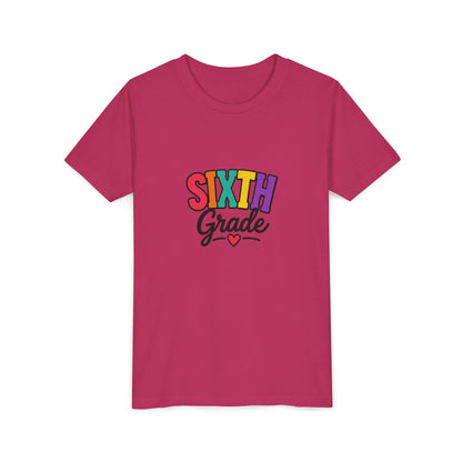 Sixth Grade Youth Tee – Colorful Back to School Shirt