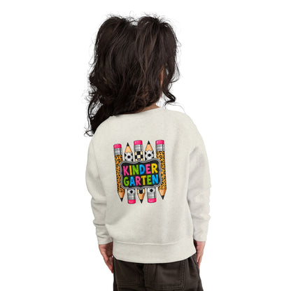 KinderGarten Leopard Pencil Toddler Sweatshirt