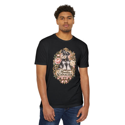 Miniature Schnauzer Floral T‑Shirt