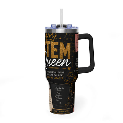 STEM Queen 40oz Vacuum Tumbler – Inspirational Scientist Travel Mug