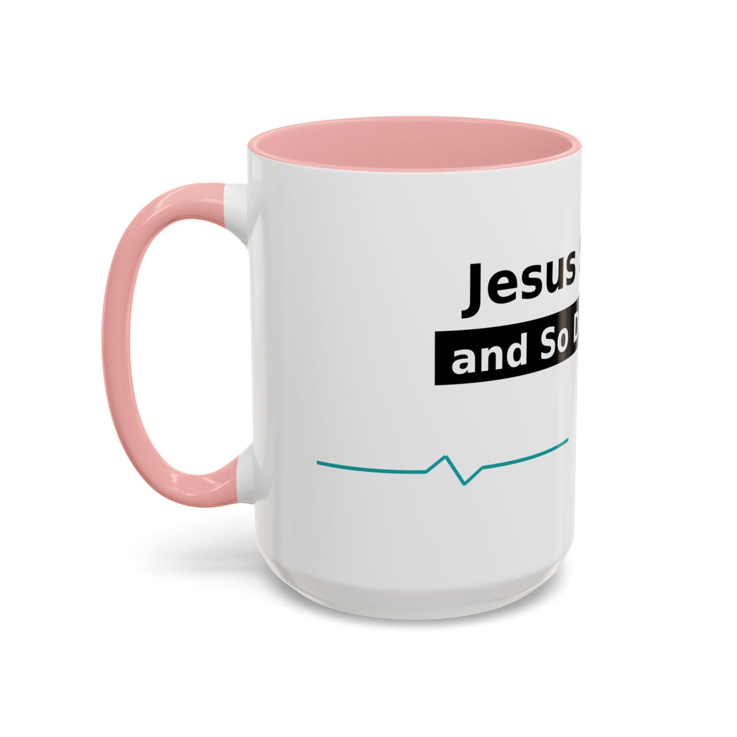Jesus Saves… and So Does Insulin - Faith & Diabetes Accent Coffee Mug (11/15 oz)