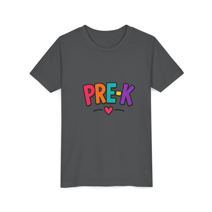 Pre-K Kids Tee — Colorful Heart Preschool Shirt for Boys & Girls