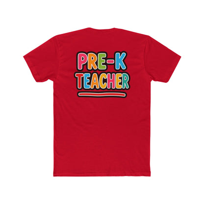 Pre-K Teacher T-Shirt — Colorful Retro Kids Classroom Tee